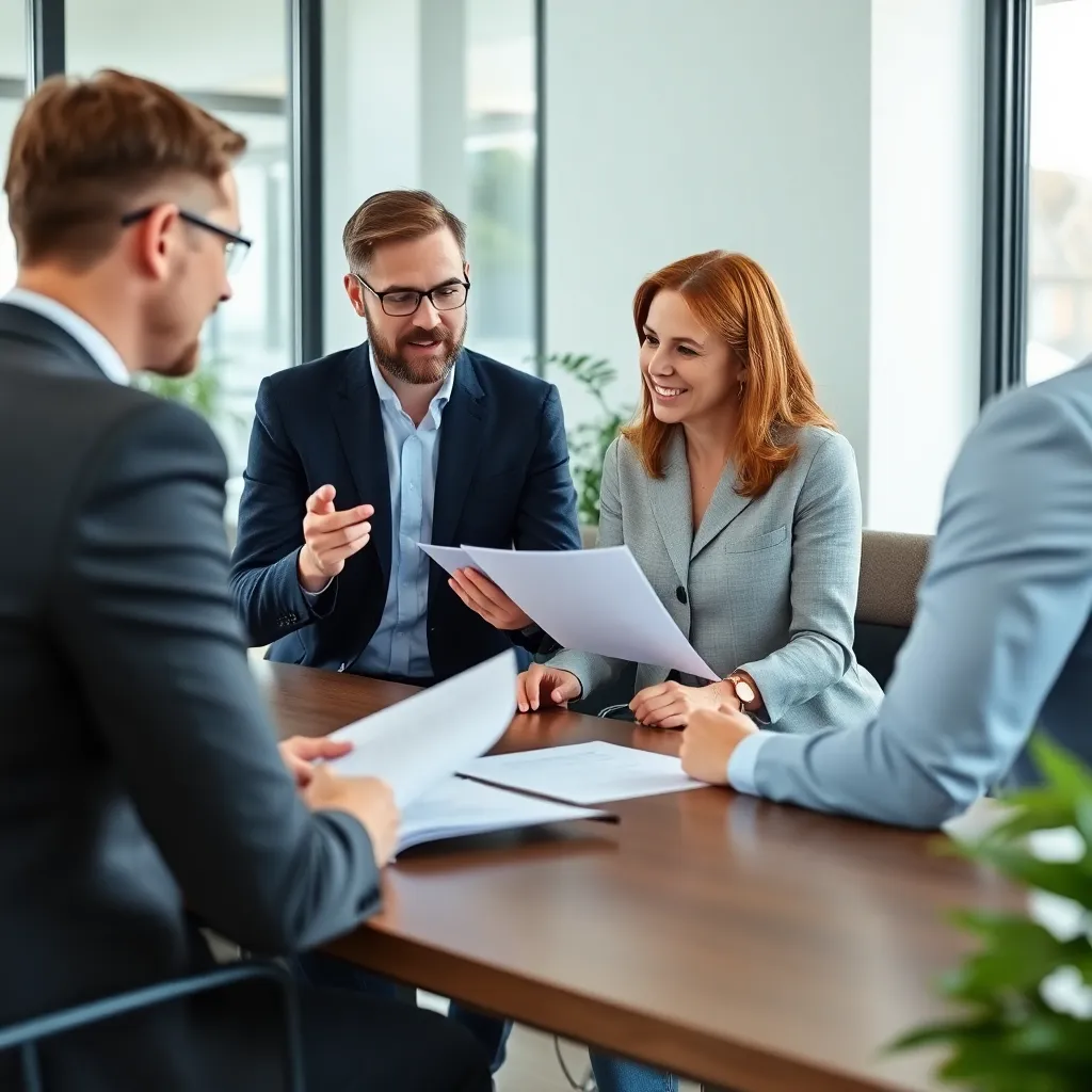 Nederlands paar bespreekt hypotheekopties met financieel adviseur