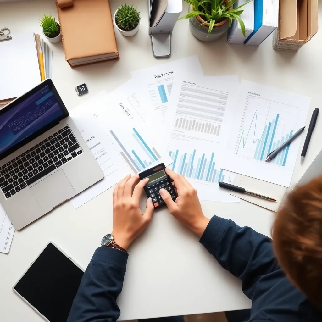 Spaarrekeningen vergelijken op laptop met financiële gegevens